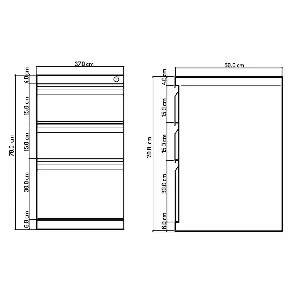 dimensiones cajoneras