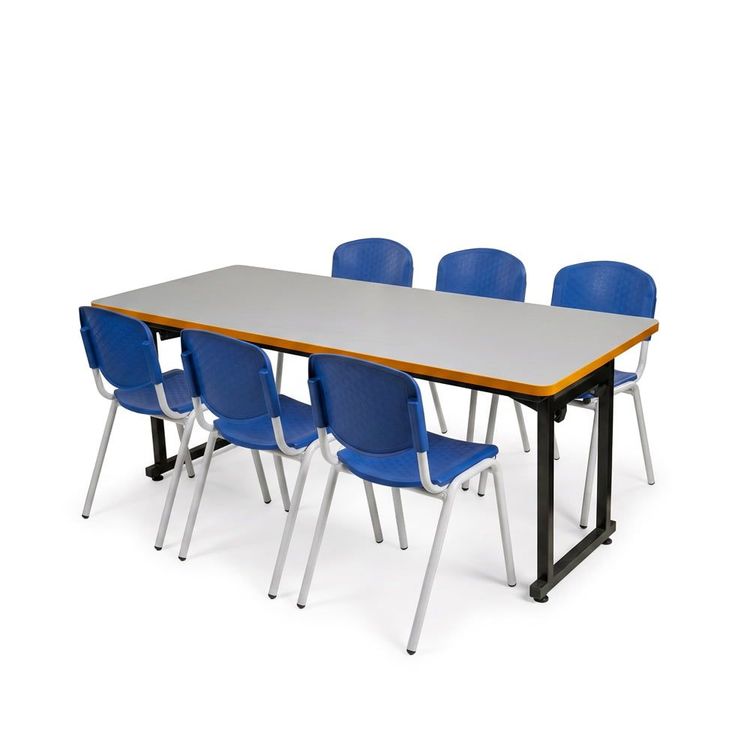 Comedor Escolar Mesa Plegable con Sillas
