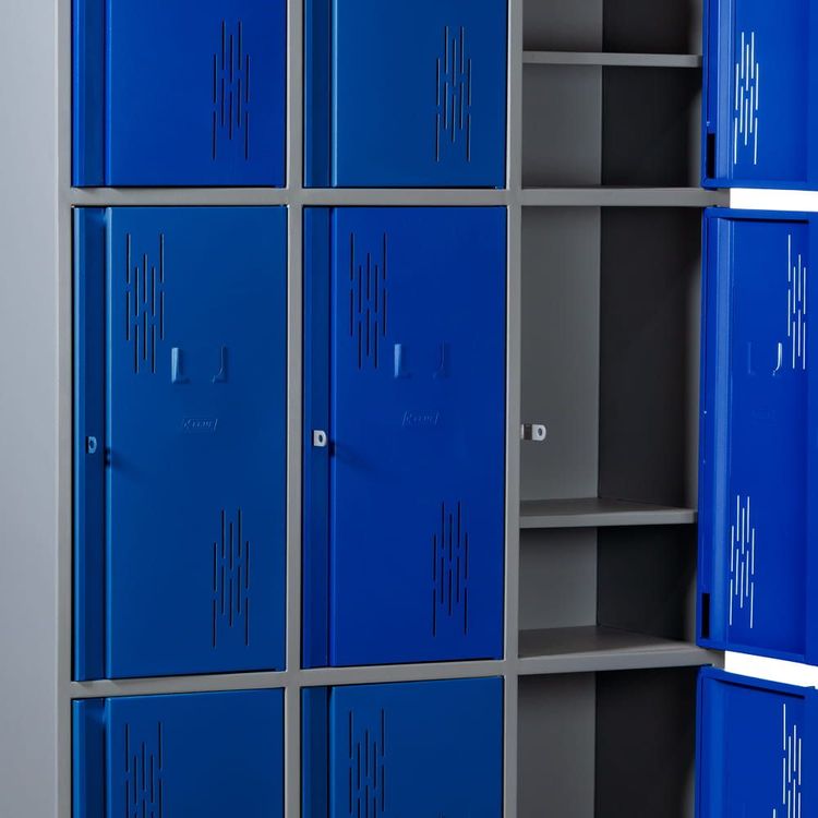 Locker Metálico 9 Puestos 180 cms 2
