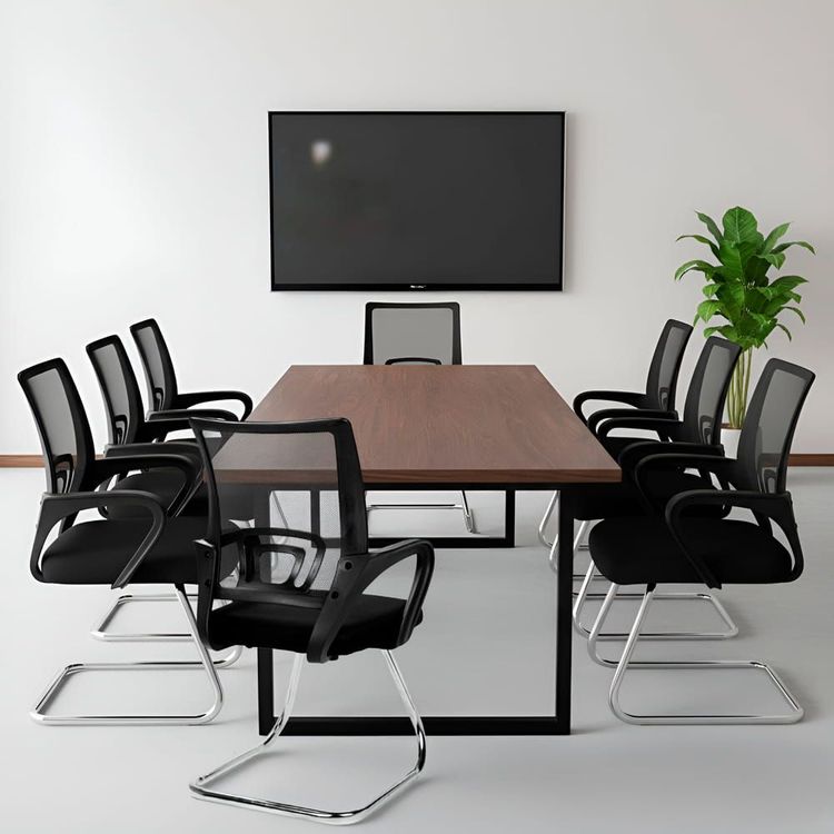 Set Mesa De Juntas Rectangular 8 Sillas Atlanta