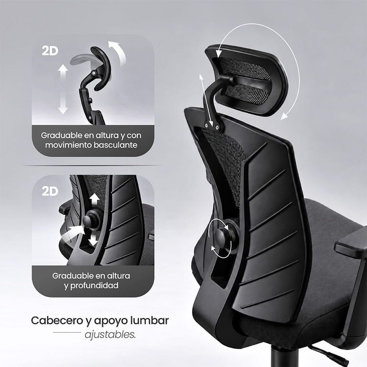 Silla de Escritorio Brasilia Cabecero Slider 5