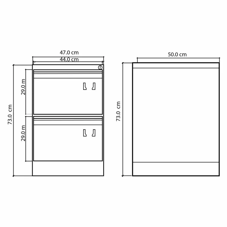 Archivador Metálico 2 Gavetas 5