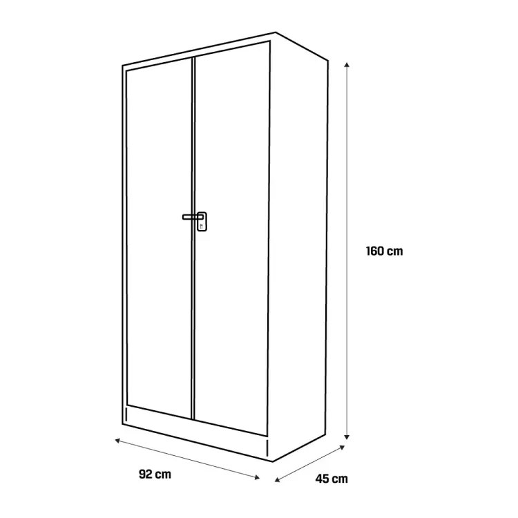 Armario Metálico de 160 cms 2