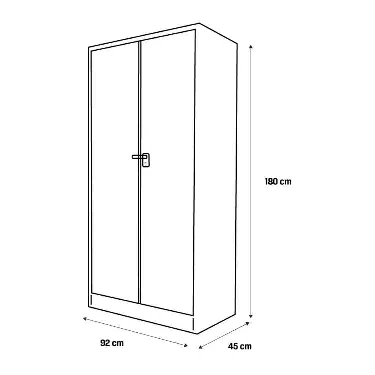 Armario Metálico de 180 cms 3