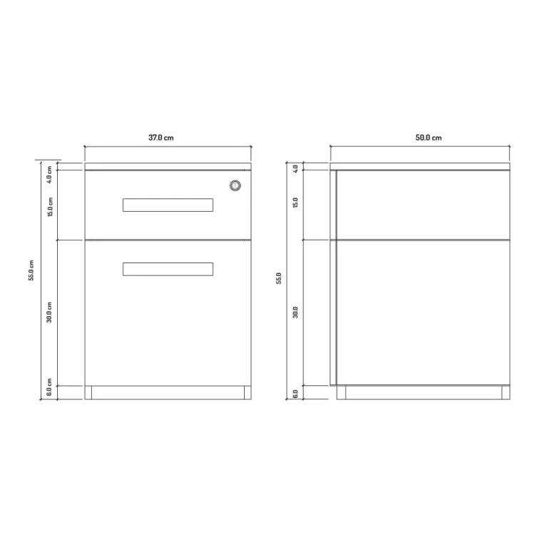 Cajonera Metálica Mint Blanca 2