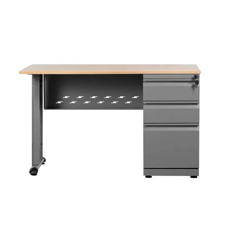 Escritorio de Oficina Gris Madera