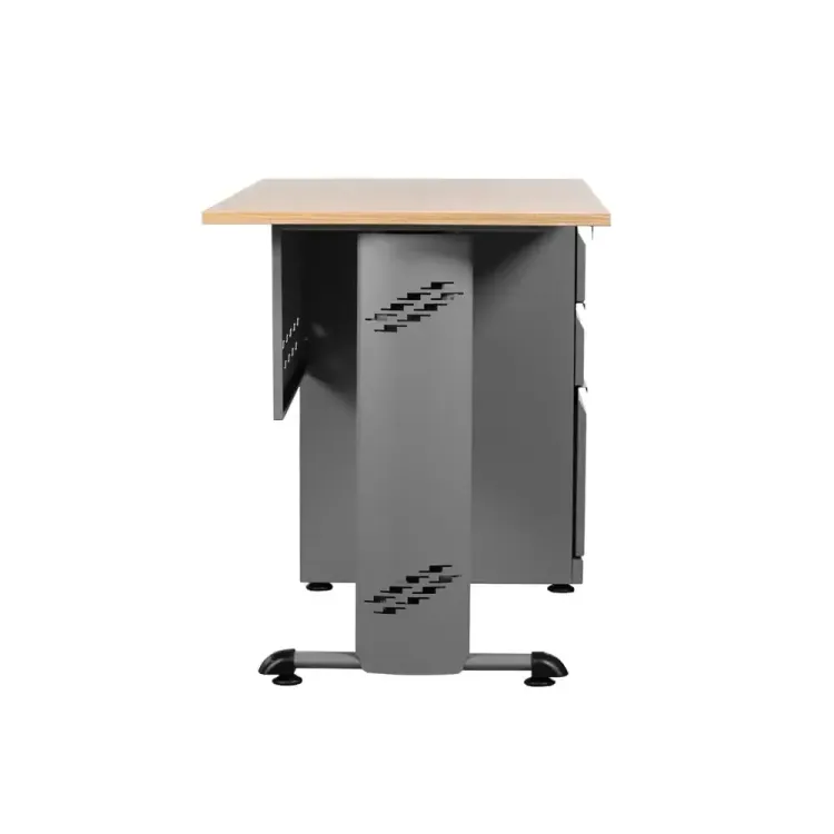 Escritorio de Oficina Gris Madera 1