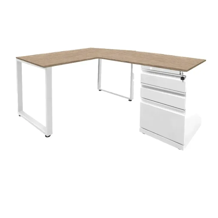 Escritorio Gerencial en L Tipo C Blanco