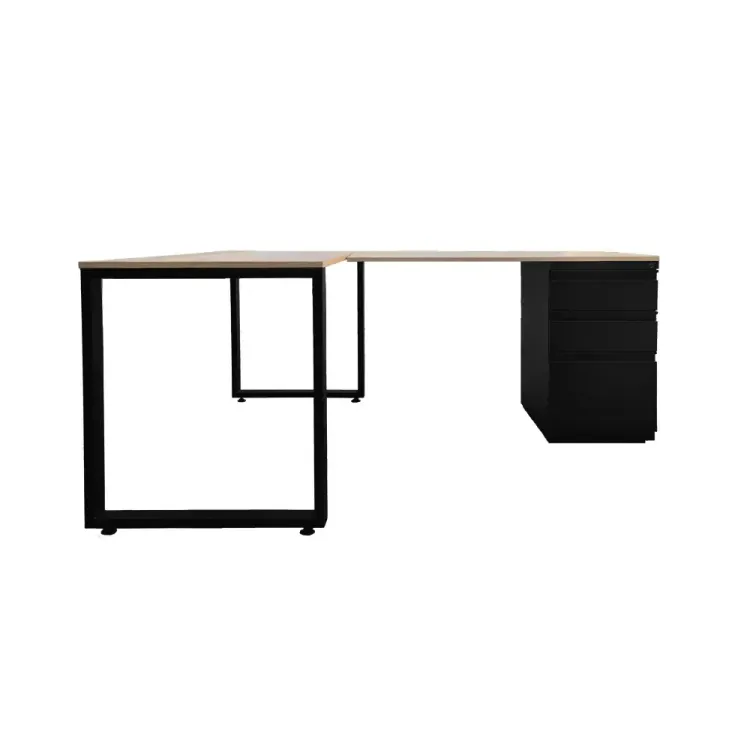 Escritorio Gerencial en L Tipo C Negro 1