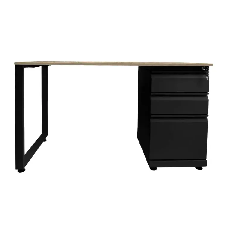 Escritorio Moderno Tipo C Negro