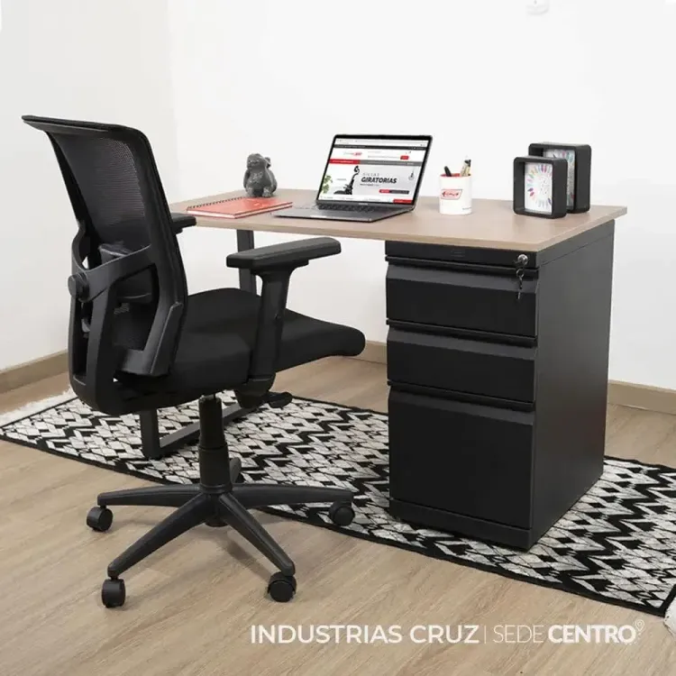 Escritorio Moderno Tipo C Negro 1