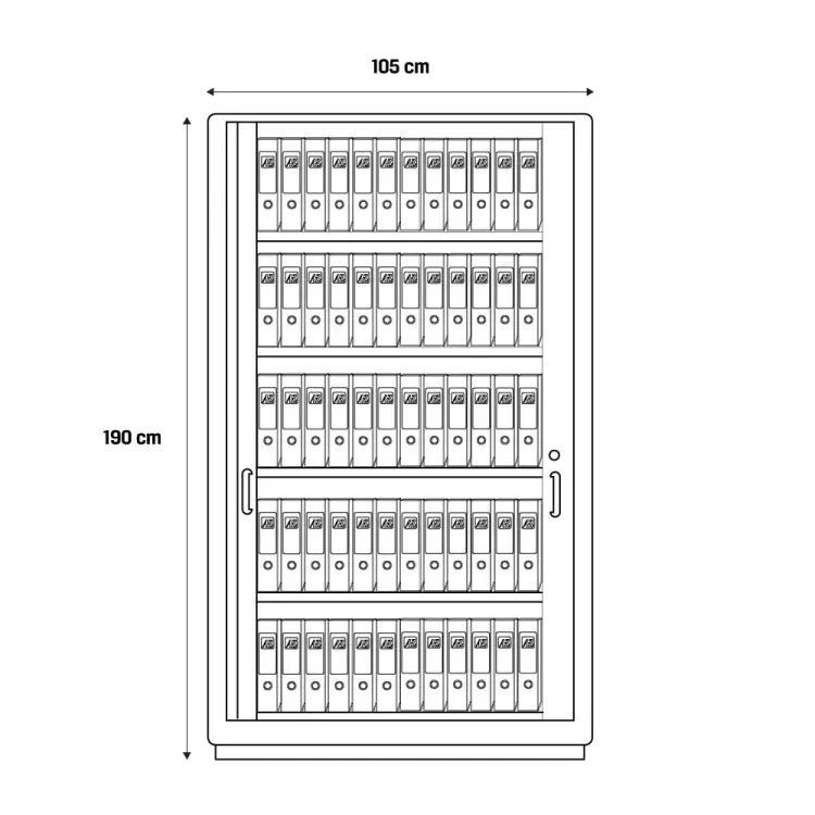 Folderama Metálico de 190 cms 2