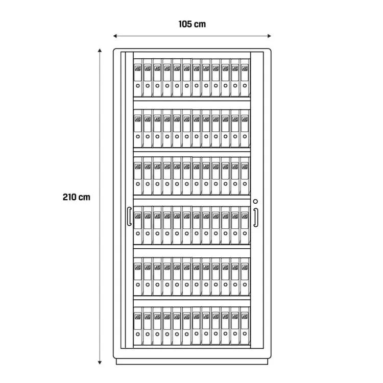 Folderama Metálico de 210 cms 2