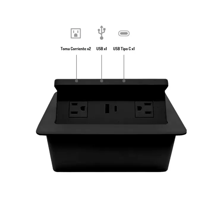 Grommet Plus / Cargador Inalámbrico Negro