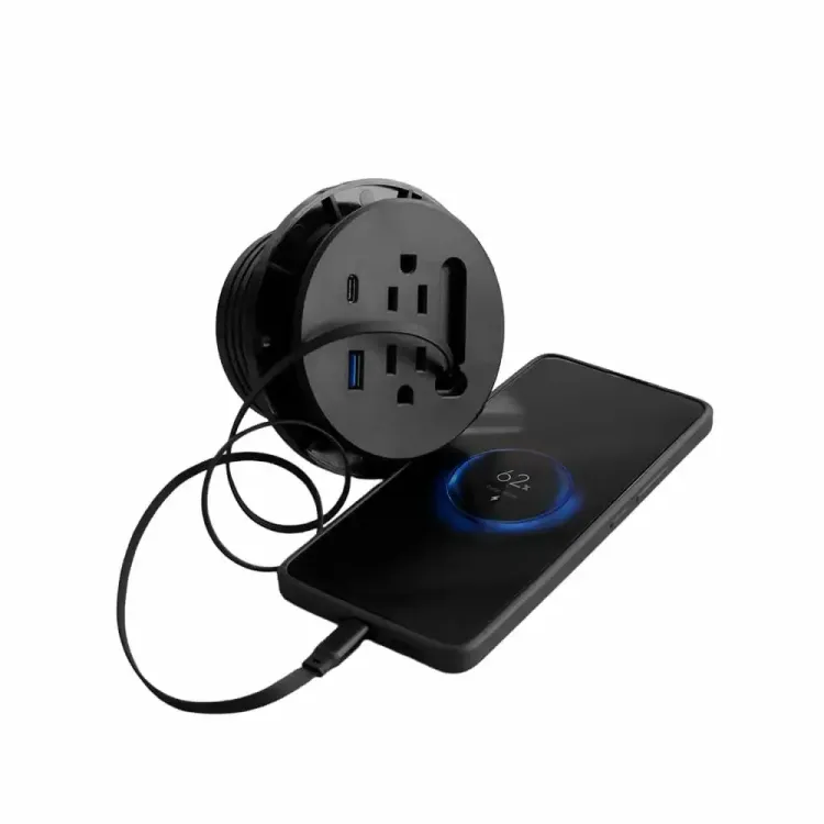 Grommet Redondo Cable Tipo C Retráctil 2