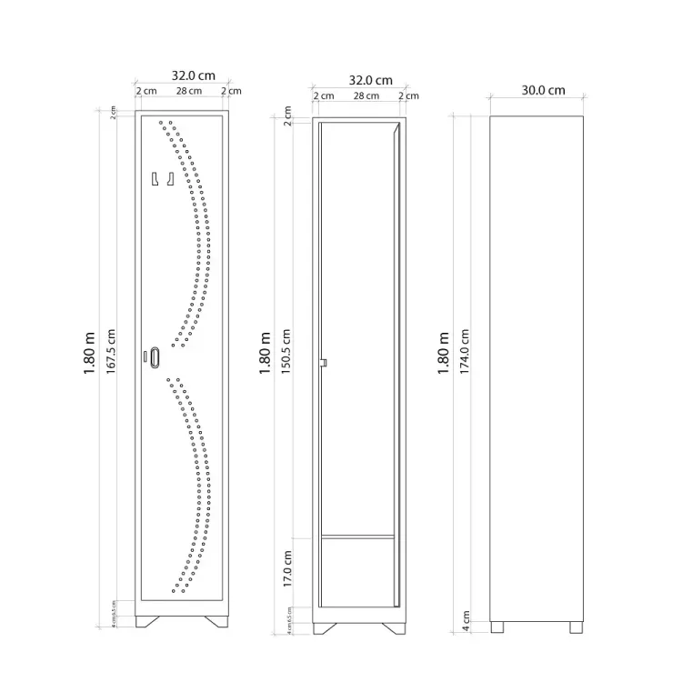 Locker Metálico 1 Puesto 3
