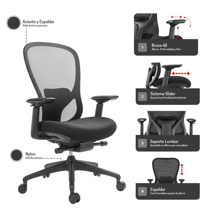 Silla Gerencial Oslo 4