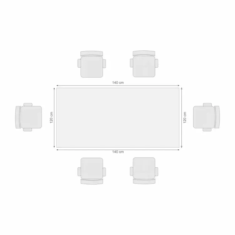 Mesa De Juntas Rectangular 6 Puestos 3