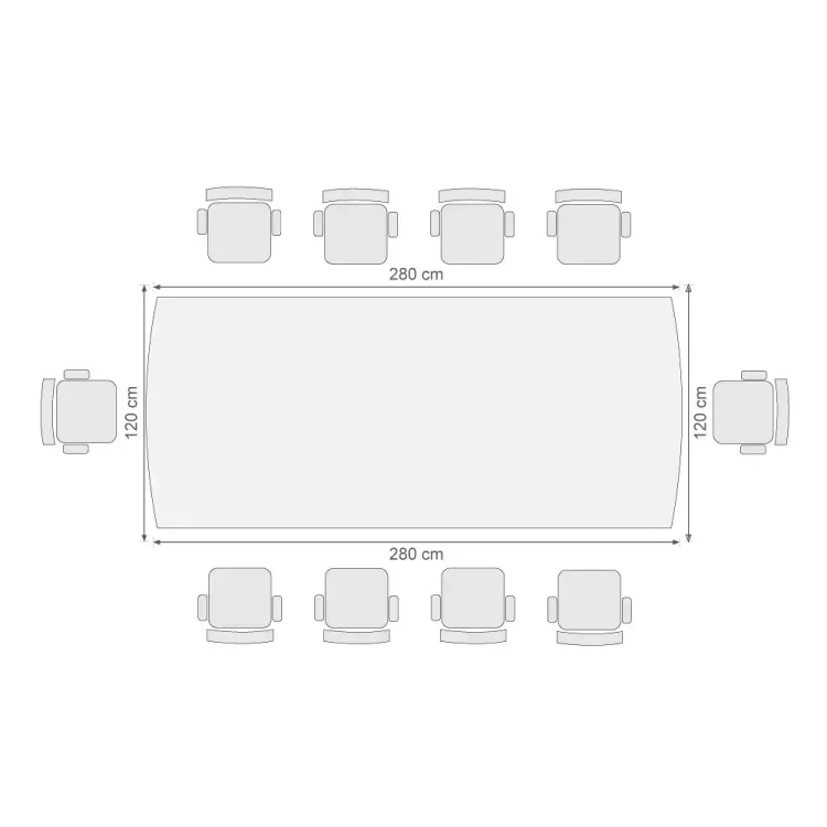 Mesa de Juntas Toronto 10 Puestos 3