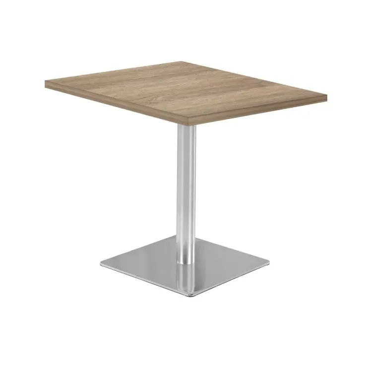 Mesa Kappa Cuadrada Base En Acero