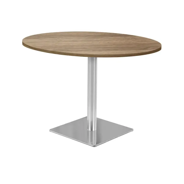 Mesa Kappa Redonda Base En Acero