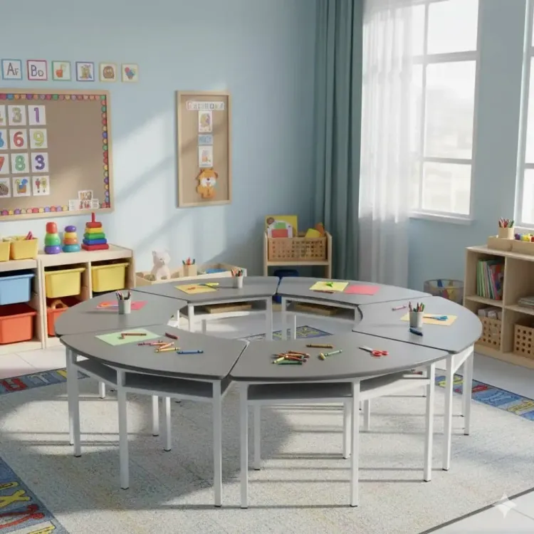 Mesa Trapezoidal Preescolar 1