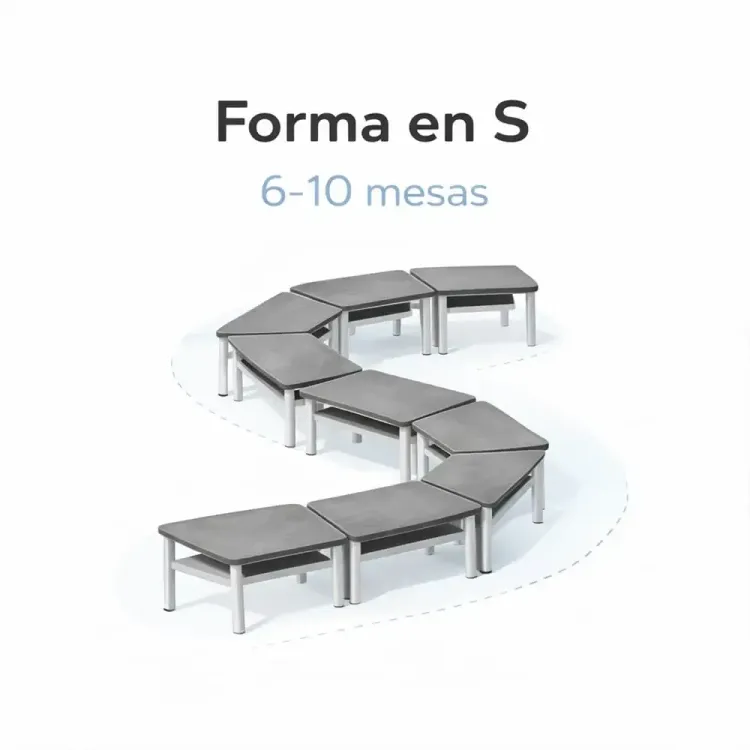 Mesa Trapezoidal Preescolar 5