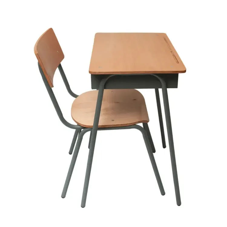 Pupitre Unipersonal en Madera con Silla 2