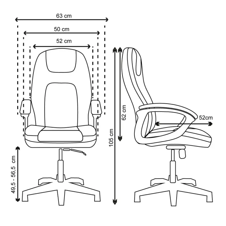 Silla de Escritorio Bremen Media 4