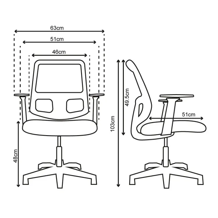 Silla de Escritorio Congo Brazo Ajustable 5