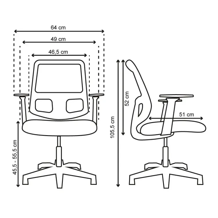 Silla de Escritorio Estambul Cromo 2