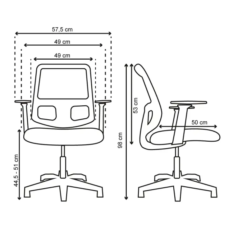 Silla de Escritorio Kyoto sin Brazos 1