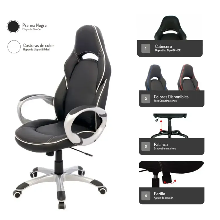 Silla de Escritorio McLaren 4