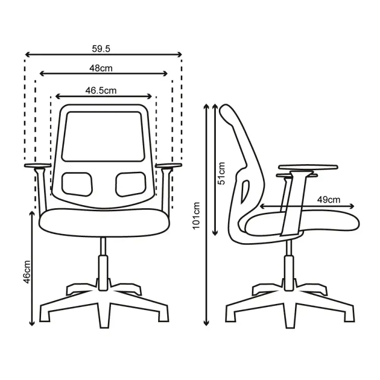 Silla de Escritorio Praga Cromo 5