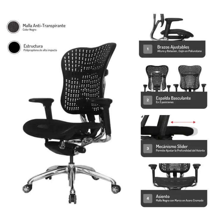 Silla de Escritorio Tokio 4