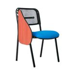 Silla Universitaria Isósceles Malla Brazo Madera 2