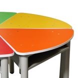 Mesas preescolar Triangulares Con sillas 4
