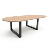 Set Mesa de Juntas Ovalada 6 Puestos + 6 Sillas Interlocutoras Zao 1