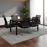 Set Mesa De Juntas Rectangular 6 Sillas Zao