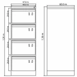 Archivador Metálico 4 Gavetas 6