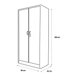 Armario Metálico Jade Blanco 3