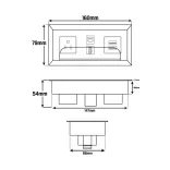 Caja de Conectividad Multipuerto 4