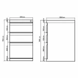 Cajonera Blanca Metálica 3