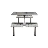 Comedor Metálico Sin Espaldar 1