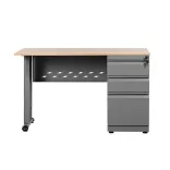 Escritorio de Oficina Gris Madera