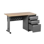 Escritorio de Oficina Gris Madera 4