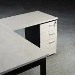 Escritorio en L Maka Negro 3