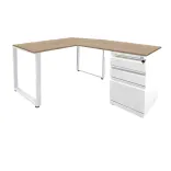 Escritorio Gerencial en L Tipo C Blanco