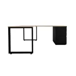 Escritorio Gerencial en L Tipo C Negro 1