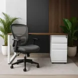 Escritorio Moderno Tipo C Blanco 1